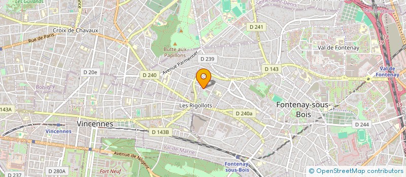 localisation de l'entreprise MADAME LOIS HUCHON à FONTENAY-SOUS-BOIS