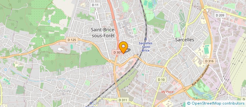 localisation de l'entreprise MADAME LOIS PEREZ à SAINT-BRICE-SOUS-FORET