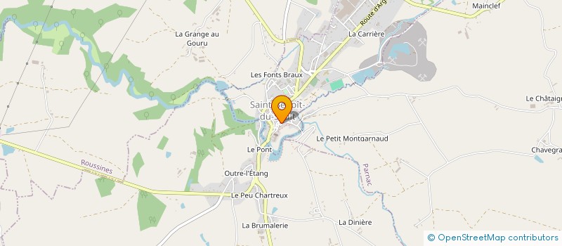 localisation de l'entreprise MADAME LOIS RICHARDS à SAINT-BENOIT-DU-SAULT