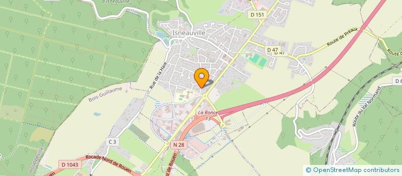 localisation de l'entreprise MADAME LOISE LAFOREST à ISNEAUVILLE