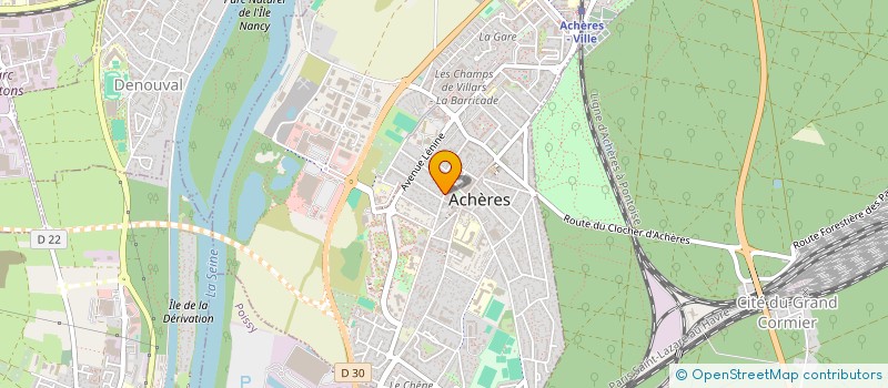 localisation de l'entreprise MADAME LOISON VERON à ACHERES