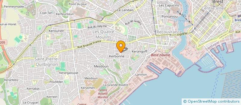 localisation de l'entreprise MADAME LOIZA BOUVIER à BREST