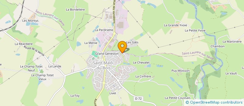 localisation de l'entreprise MADAME LOLA BOURASSEAU  SAINT-MALO-DU-BOIS