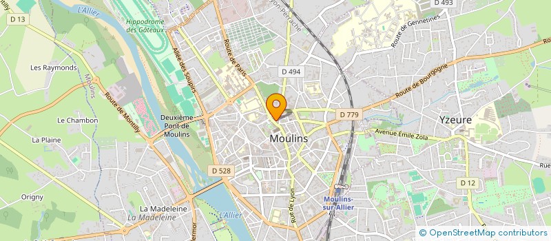 localisation de l'entreprise MADAME LOLA DESCLOUX DECLERCQ  MOULINS