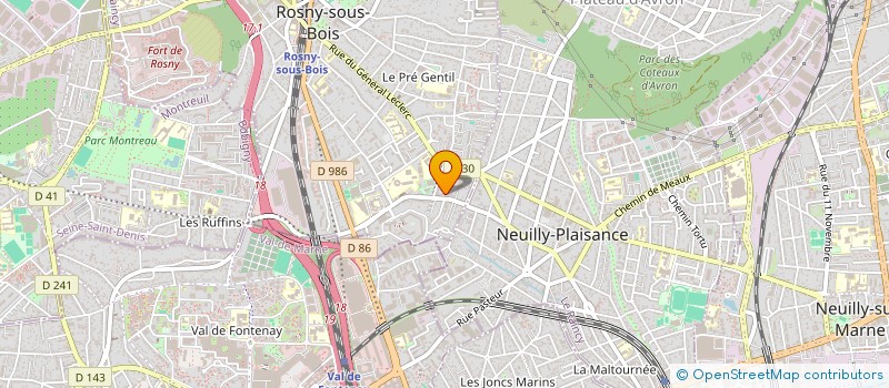 localisation de l'entreprise MADAME LOLA DUBAR à ROSNY-SOUS-BOIS