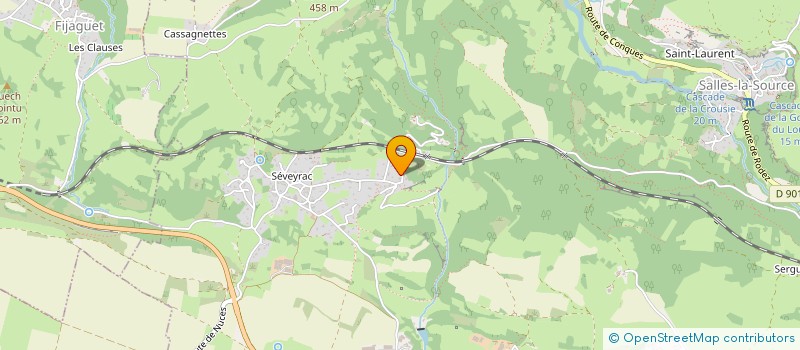 localisation de l'entreprise MADAME LOLA FERNANDEZ  SALLES-LA-SOURCE