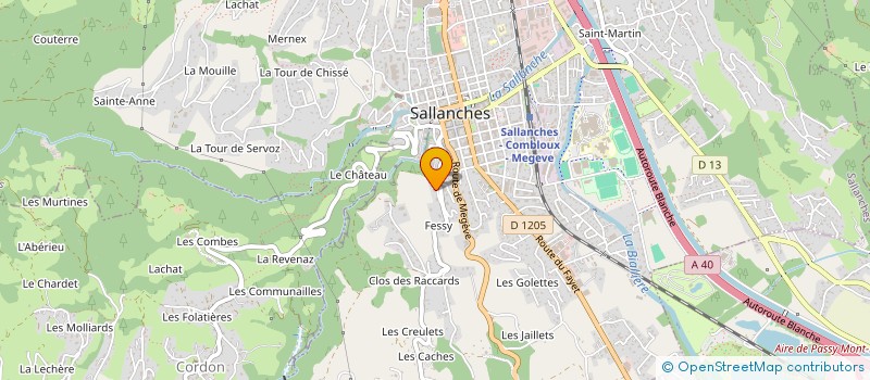 localisation de l'entreprise MADAME LOLA FERREIRA GOMES  SALLANCHES