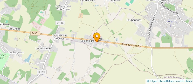 localisation de l'entreprise MADAME LOLA FERRET  SAINT-JULIEN-L'ARS