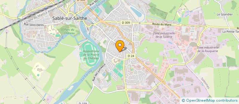 localisation de l'entreprise MADAME LOLA FOUCHER  SABLE-SUR-SARTHE