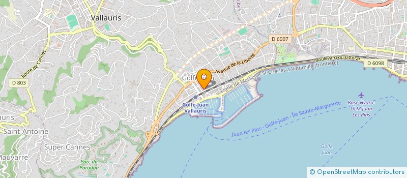 localisation de l'entreprise MADAME LOLA GONZALES  VALLAURIS