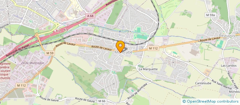 localisation de l'entreprise MADAME LOLA HERNANDEZ  MONTRABE