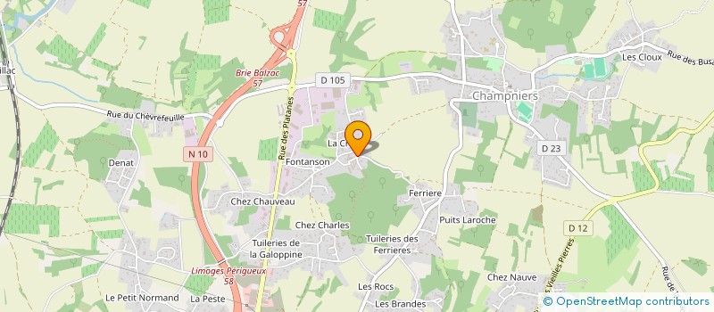 localisation de l'entreprise MADAME LOLA NEBOUT à CHAMPNIERS