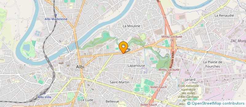 localisation de l'entreprise MADAME LOLA PONS à ALBI