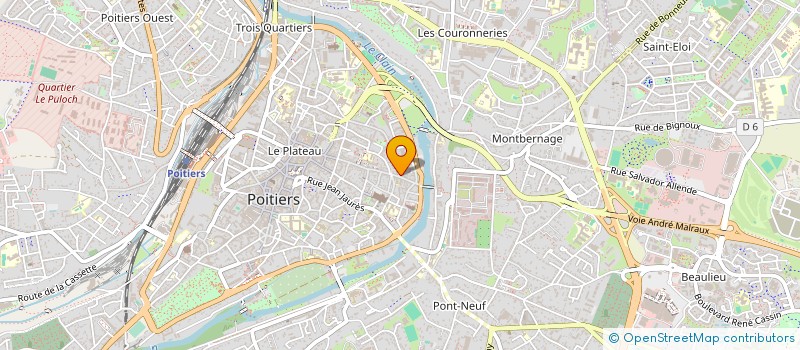 localisation de l'entreprise MADAME LOLA POSTAL  POITIERS