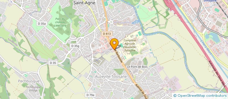 localisation de l'entreprise MADAME LOLA ROSSETTI à AUZEVILLE-TOLOSANE