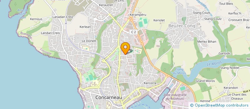 localisation de l'entreprise MADAME LOLA VAUDESCHAMPS  CONCARNEAU