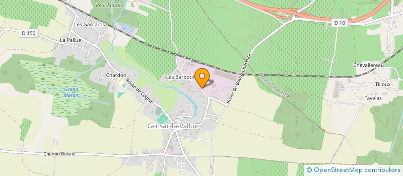 localisation de l'entreprise MADAME LOLIE MIOT--PENNANEACH  GENSAC-LA-PALLUE