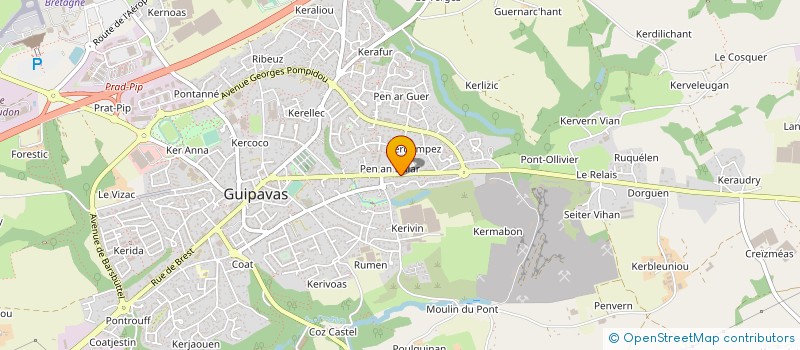 localisation de l'entreprise MADAME LOLIKA MEVEL  GUIPAVAS