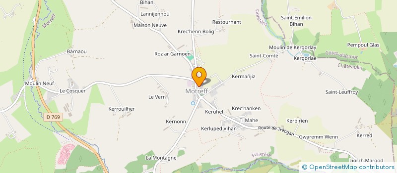 localisation de l'entreprise MADAME LOLITA CHEVALIER  MOTREFF