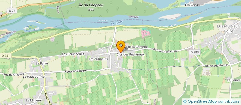 localisation de l'entreprise MADAME LOLITA DAVID  MONTLOUIS-SUR-LOIRE