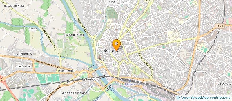 localisation de l'entreprise MADAME LOLITA GUILBERT à BEZIERS