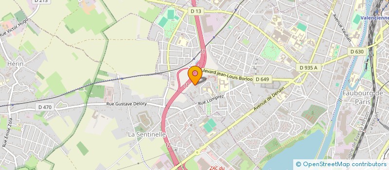 localisation de l'entreprise MADAME LOLITA LABOUREUR  VALENCIENNES