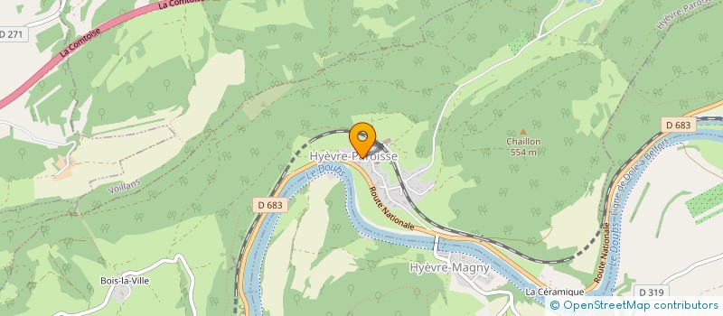 localisation de l'entreprise MADAME LOLITA LEFEBVRE  HYEVRE-MAGNY