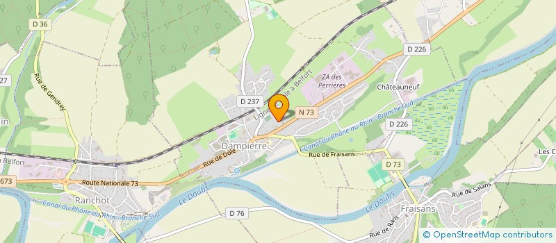 localisation de l'entreprise MADAME LOLITA MARCHAND à DAMPIERRE