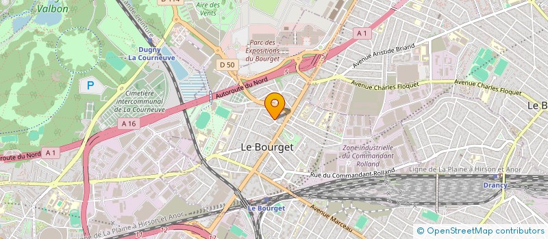 localisation de l'entreprise MADAME LOLITA MICHEL  LE BOURGET