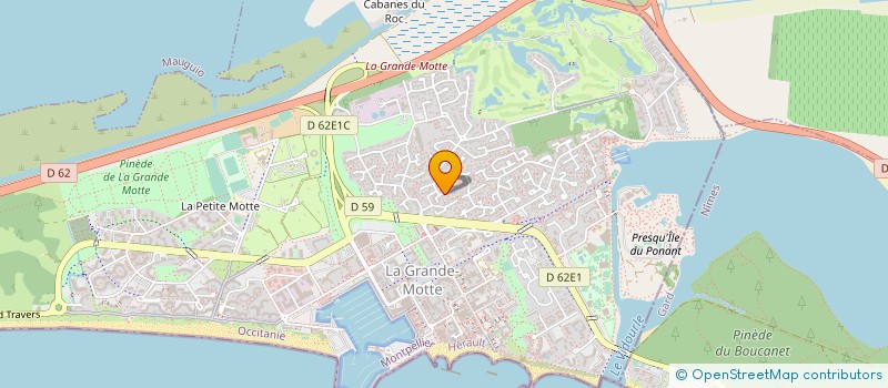 localisation de l'entreprise MADAME LOLITA TIBEUF  LA GRANDE-MOTTE