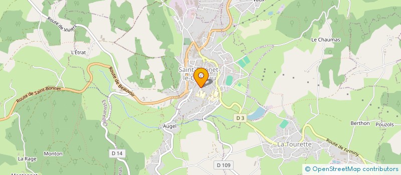 localisation de l'entreprise MADAME LOLY GOUJON à SAINT-BONNET-LE-CHATEAU