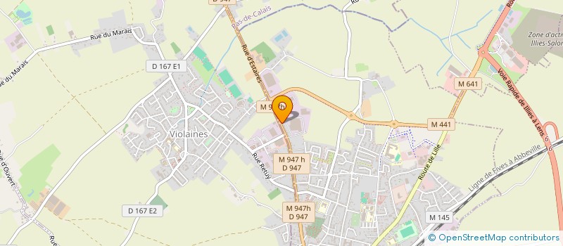 localisation de l'entreprise MADAME LONANE DOUSSAUD  LA BASSEE