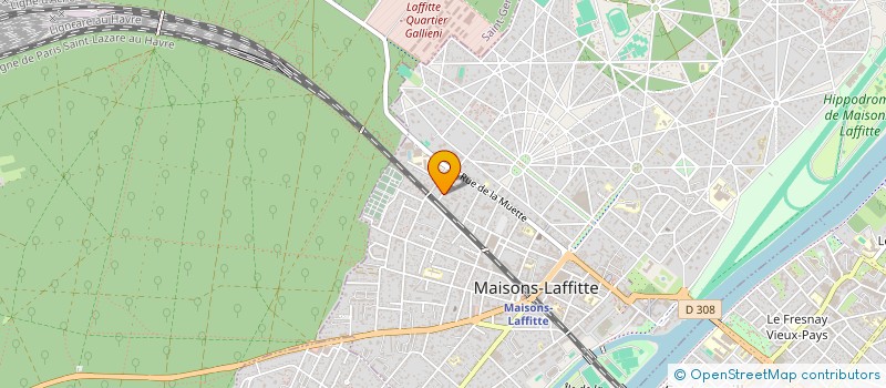 localisation de l'entreprise MADAME LONE NIELSEN  MAISONS-LAFFITTE