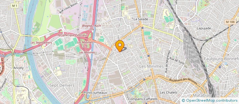 localisation de l'entreprise MADAME LONNI MARTIN à TOULOUSE