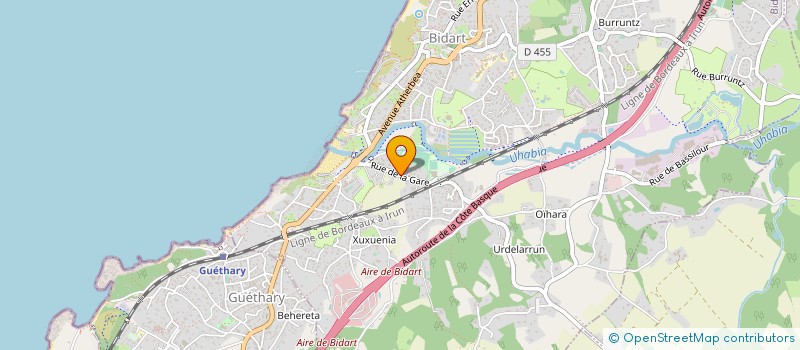 localisation de l'entreprise MADAME LOONA THEVENON  BIDART