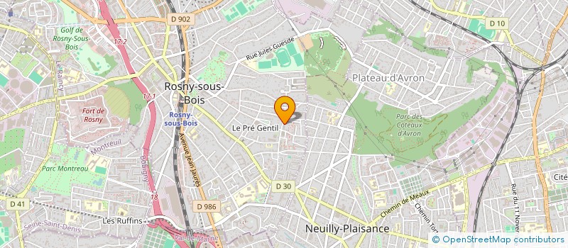 localisation de l'entreprise MADAME LOOWANE GUILLOT à ROSNY-SOUS-BOIS