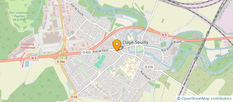 localisation de l'entreprise MADAME LOPES NICOLY  CLAYE-SOUILLY