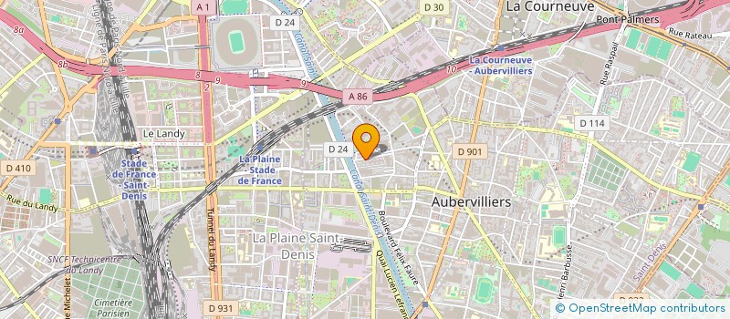 localisation de l'entreprise MADAME LORA TESU à AUBERVILLIERS