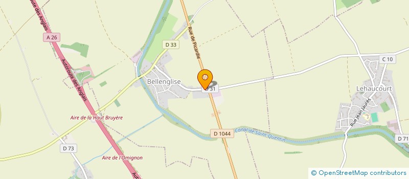 localisation de l'entreprise MADAME LORA VASSEUR  BELLENGLISE