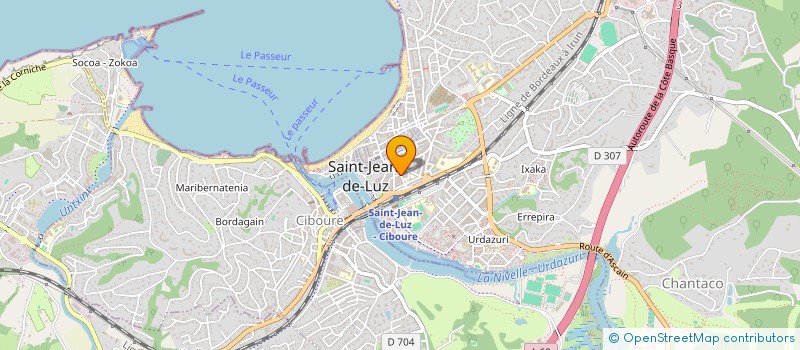 localisation de l'entreprise MADAME LORAINE BEGARD à SAINT-JEAN-DE-LUZ