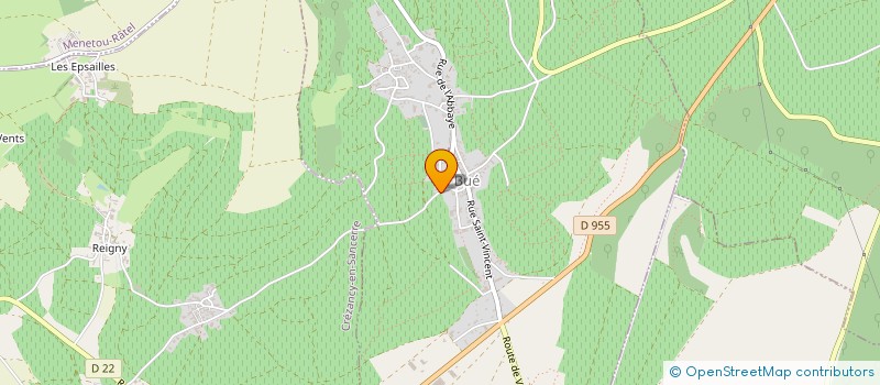 localisation de l'entreprise MADAME LORAINE GUENEAU  BUE