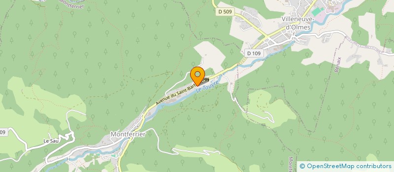 localisation de l'entreprise MADAME LORAINE LAMBERT à MONTFERRIER