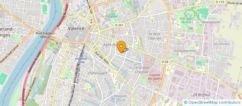 localisation de l'entreprise MADAME LORAINE TISSIER  VALENCE