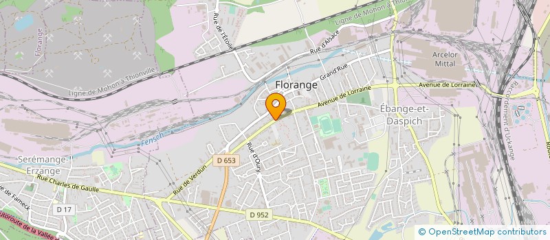 localisation de l'entreprise MADAME LORALINE DUFETEL  FLORANGE