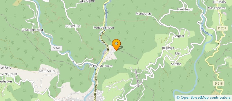 localisation de l'entreprise MADAME LORAMAY TESTON à VALS-LES-BAINS
