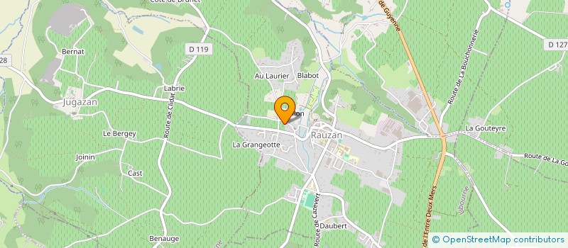 localisation de l'entreprise MADAME LORANE GAUNIS  RAUZAN