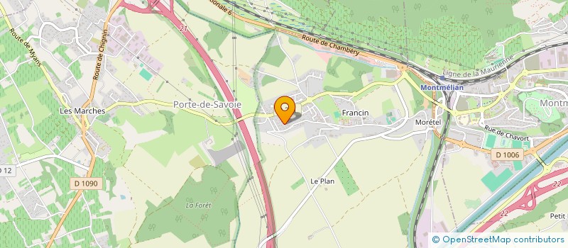 localisation de l'entreprise MADAME LORANE PHILIBERT  PORTE-DE-SAVOIE