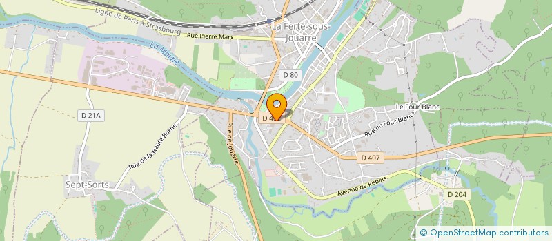 localisation de l'entreprise MADAME LORANE TRITRE à LA FERTE-SOUS-JOUARRE