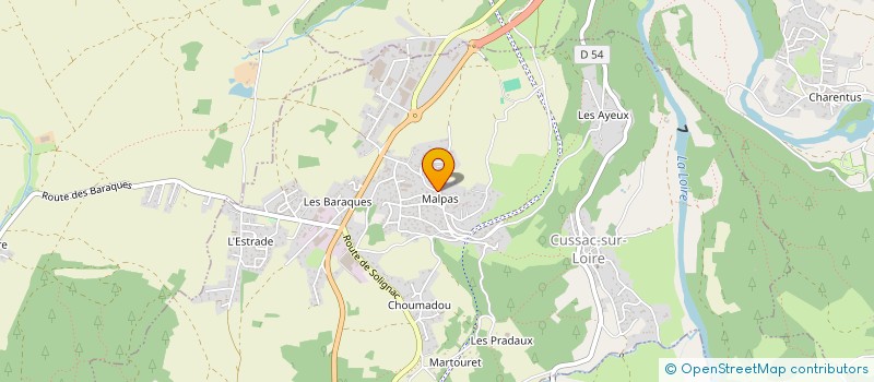 localisation de l'entreprise MADAME LORANNE JAROUSSE à CUSSAC-SUR-LOIRE