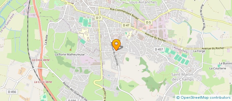 localisation de l'entreprise MADAME LORE JAROCINSKI  AVRANCHES